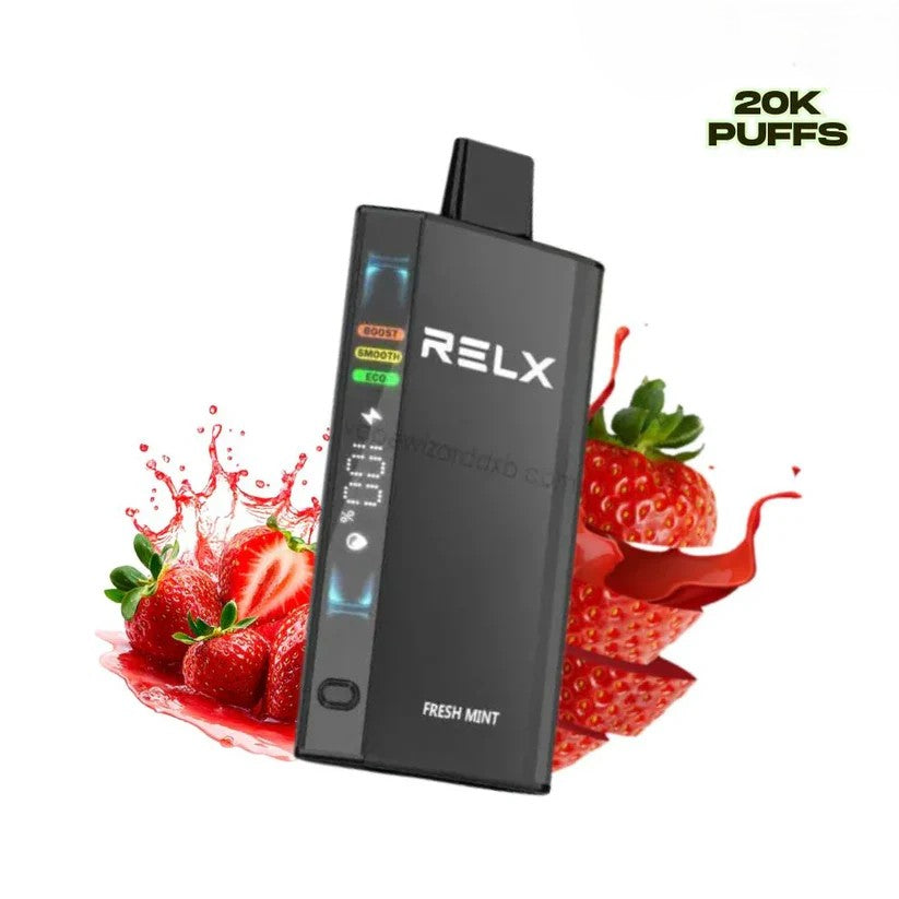 RELX 20000 Puffs Disposable Vape - Strawberry Burst (50MG)