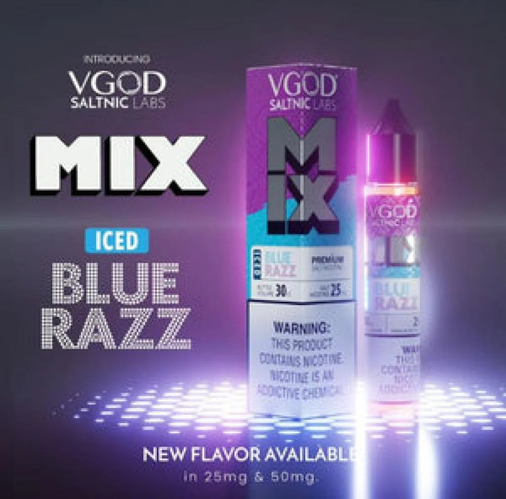 نكهة في قود توت ازرق بارد -Ice vgod blue razz
