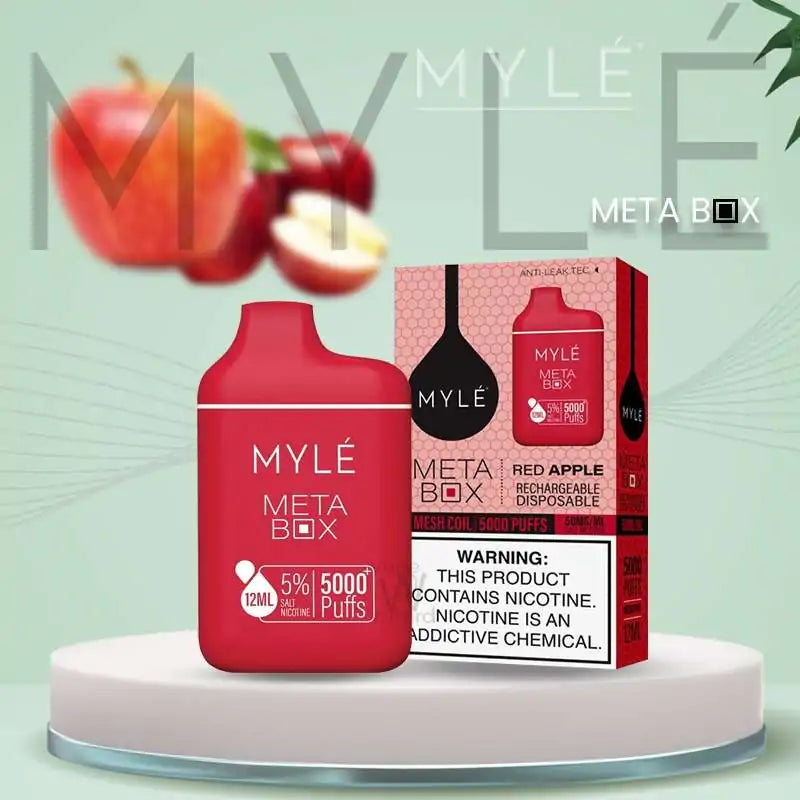 MYLE META BOX 5000 PUFFS - RED APPLE