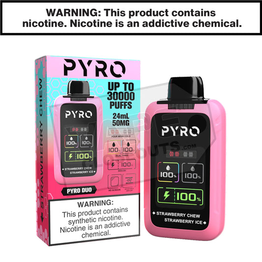 Pyro Duo 30K Strawberry Chew + Strawberry Ice