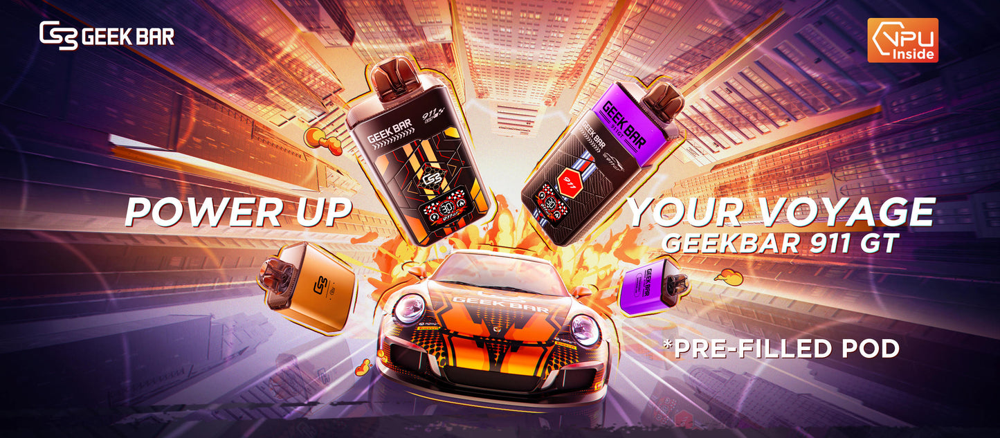Geek Bar 911 GTS 18,000 Puff Disposable Vape(50MG) Bida Vape Geek Bar 911 GTS 18,000 Puff Disposable Vape(50MG) Bida Vape