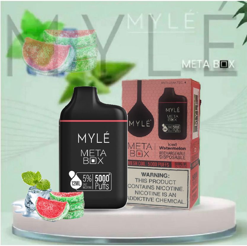 MYLE META BOX 5000 PUFFS - ICED WATERMELON